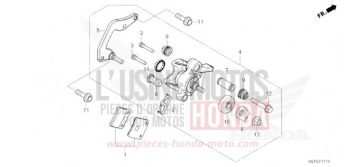 MACHOIRE DE FREIN DE PARKING NT1100DES de 2025